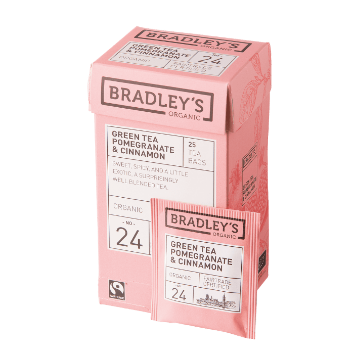 Organic NO. 24 Green Tea Pomegranate & Cinnamon Organic NO. 24 Green Tea Pomegranate & Cinnamon
